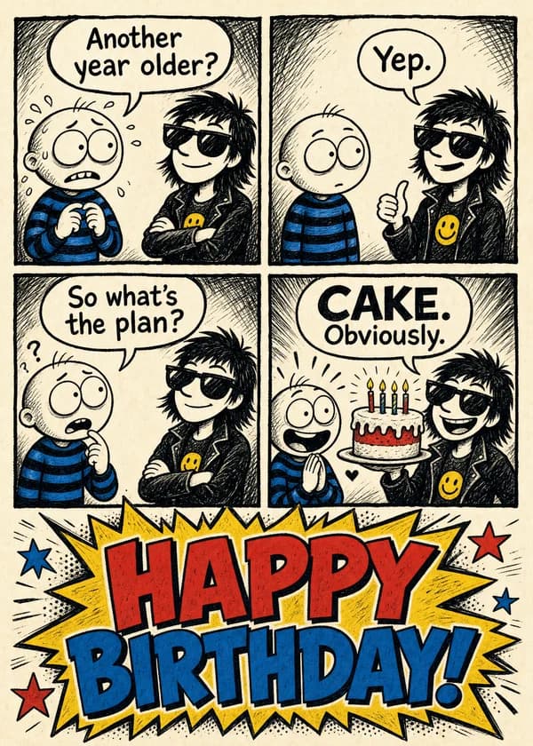 Cake Obviously Birthday Comic