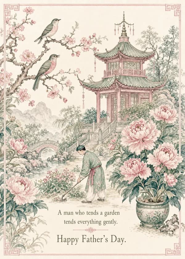 Chinoiserie Garden Father's Day