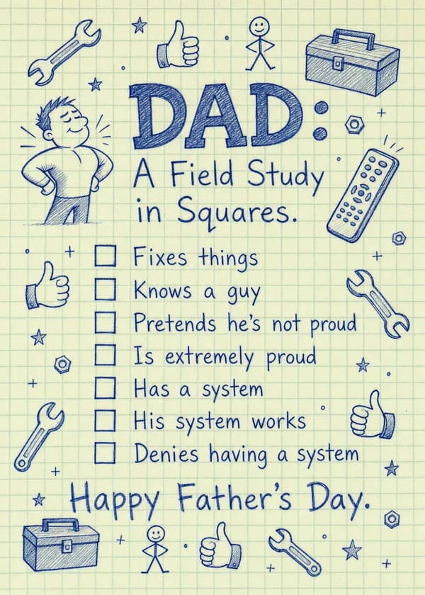 Field Study in Squares Dad