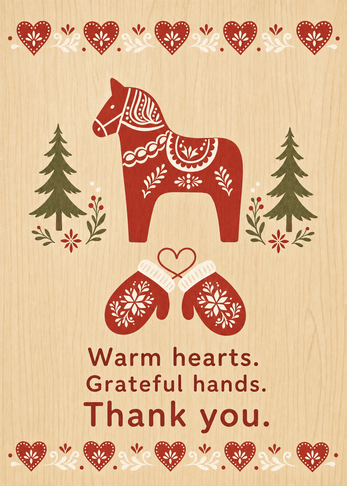 Dala Horse Thank You