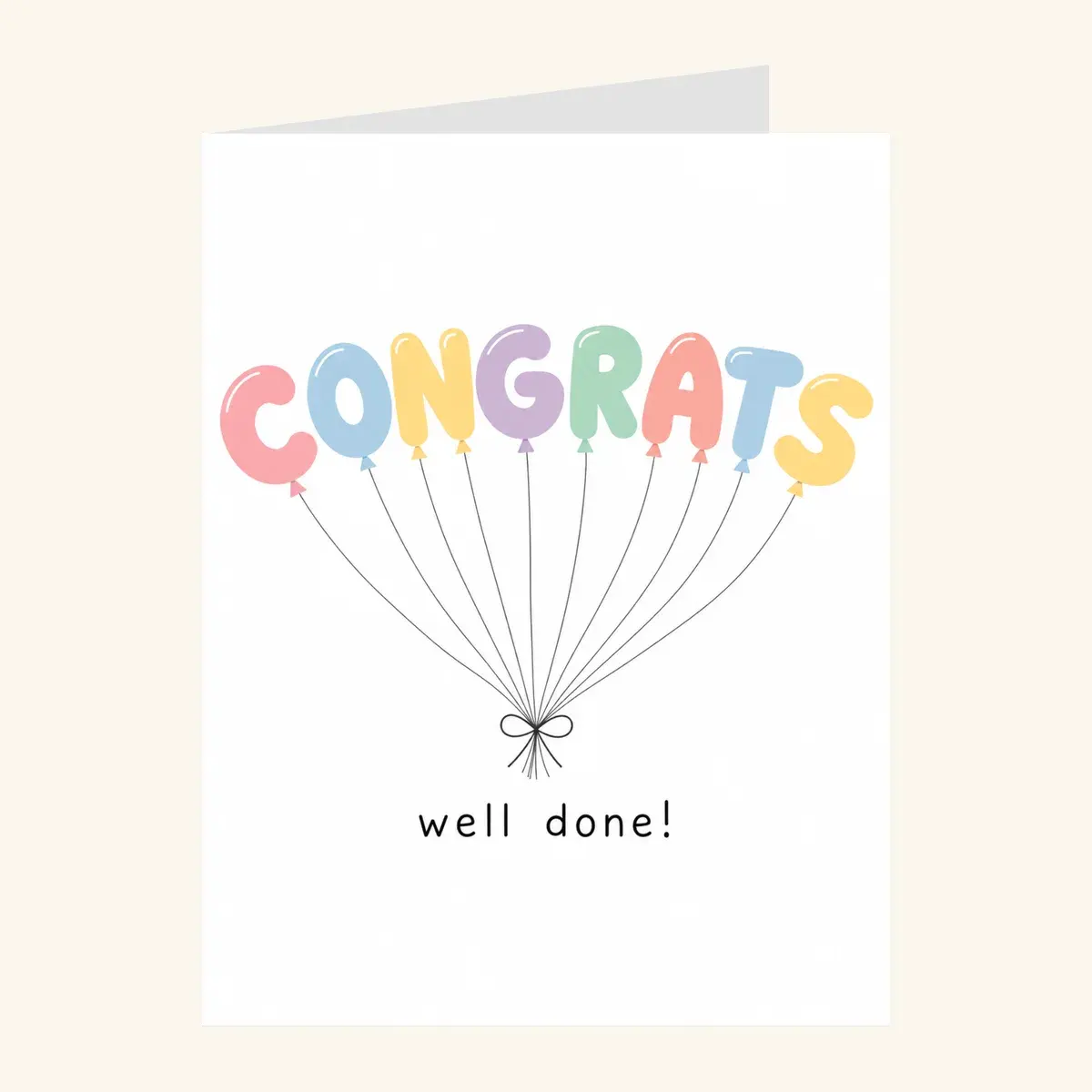 Balloon Congrats Bunch — business card