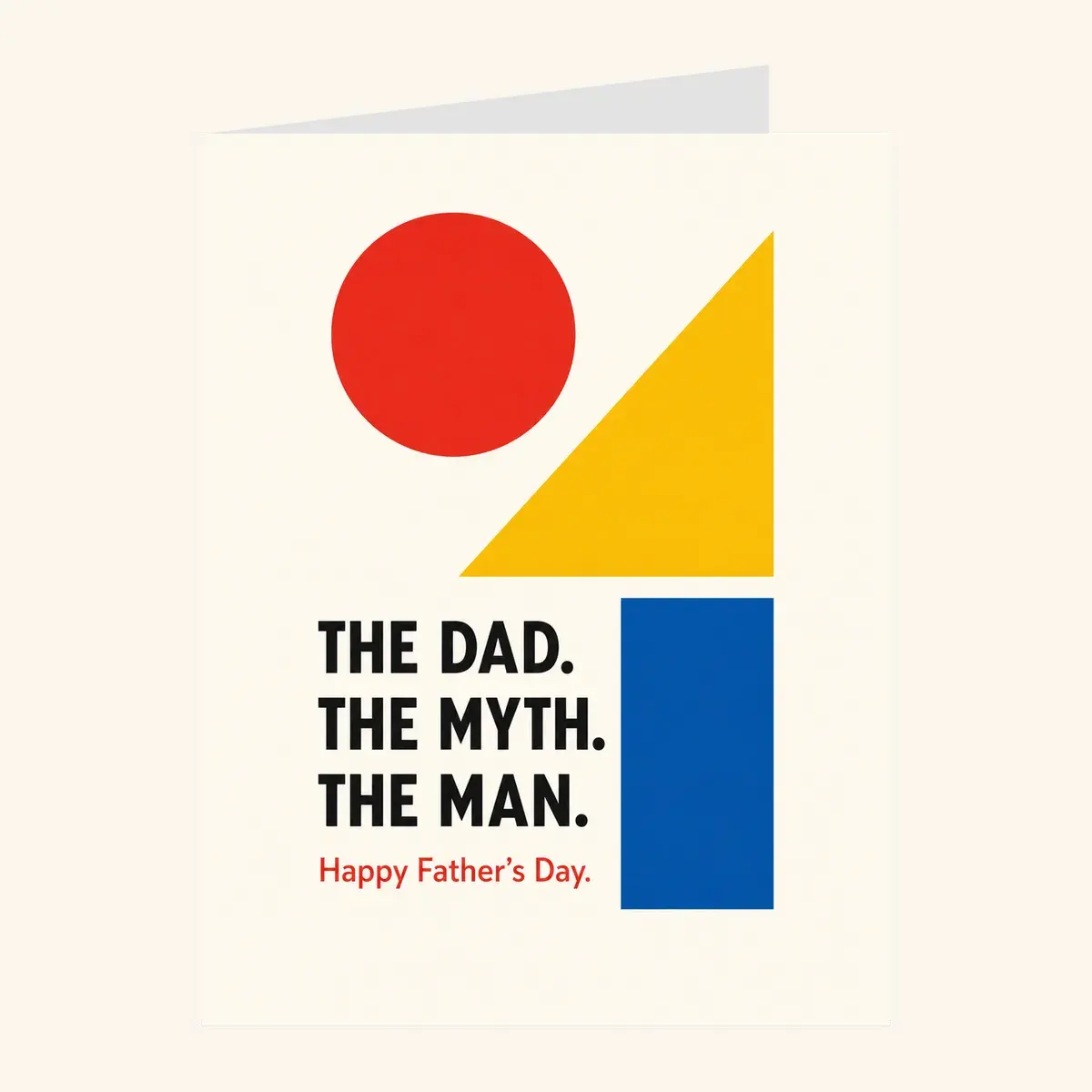 Bauhaus Dad Father's Day — father's day card