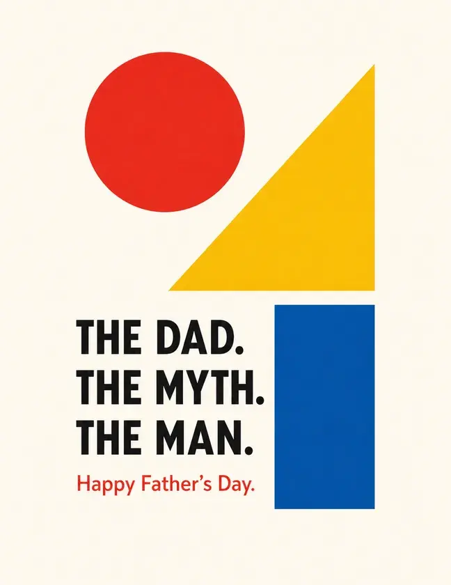 Bauhaus Dad Father's Day