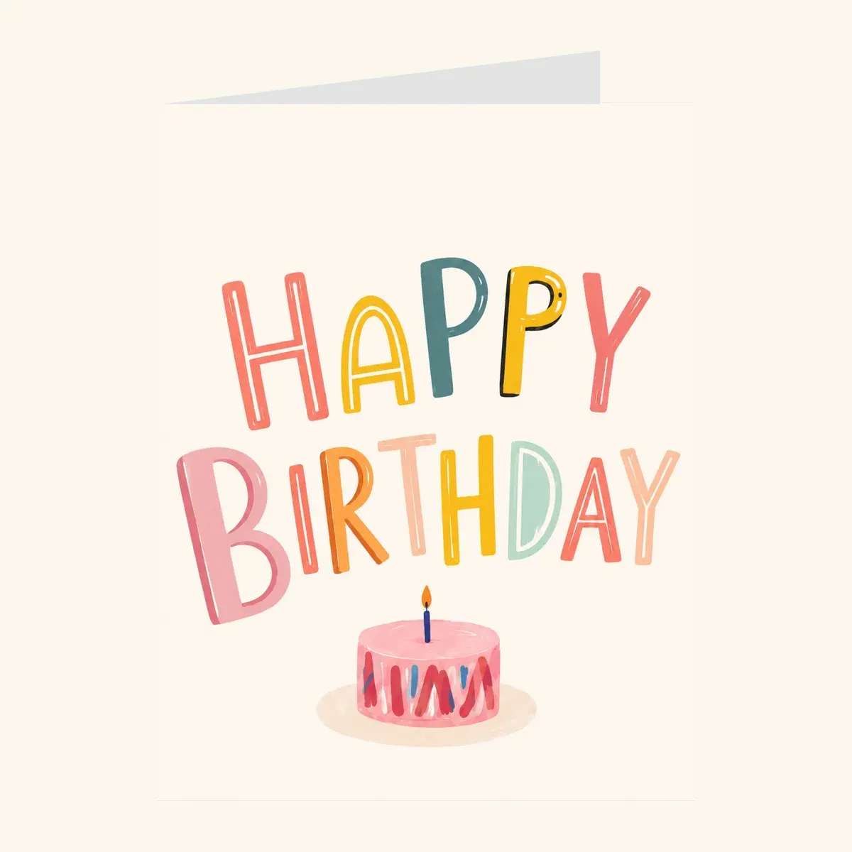 Birthday Candle Cake — business card