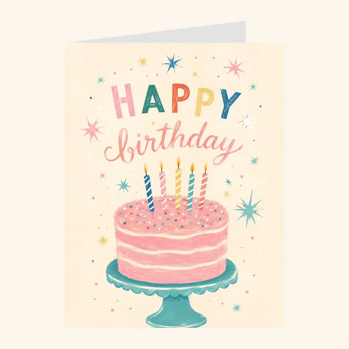 Cake and Candles — business card