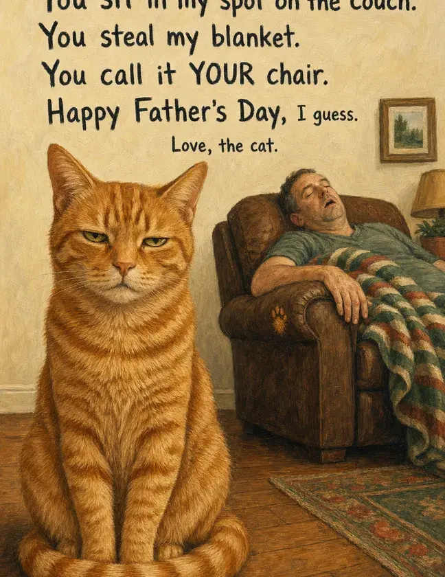 Aggrieved Cat Father's Day