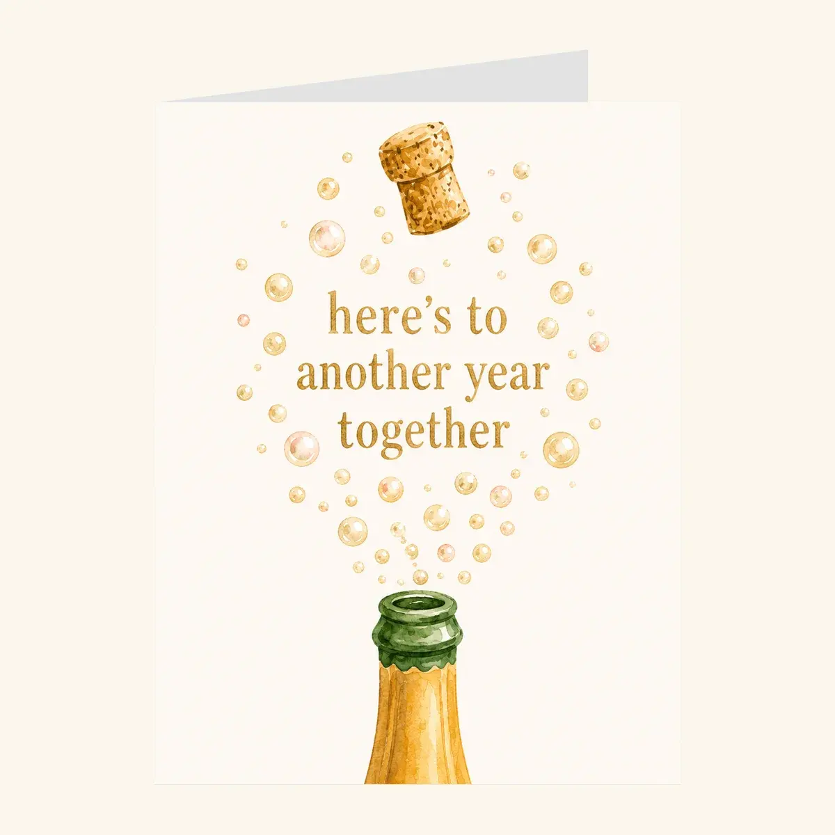 Champagne Pop Anniversary — business card