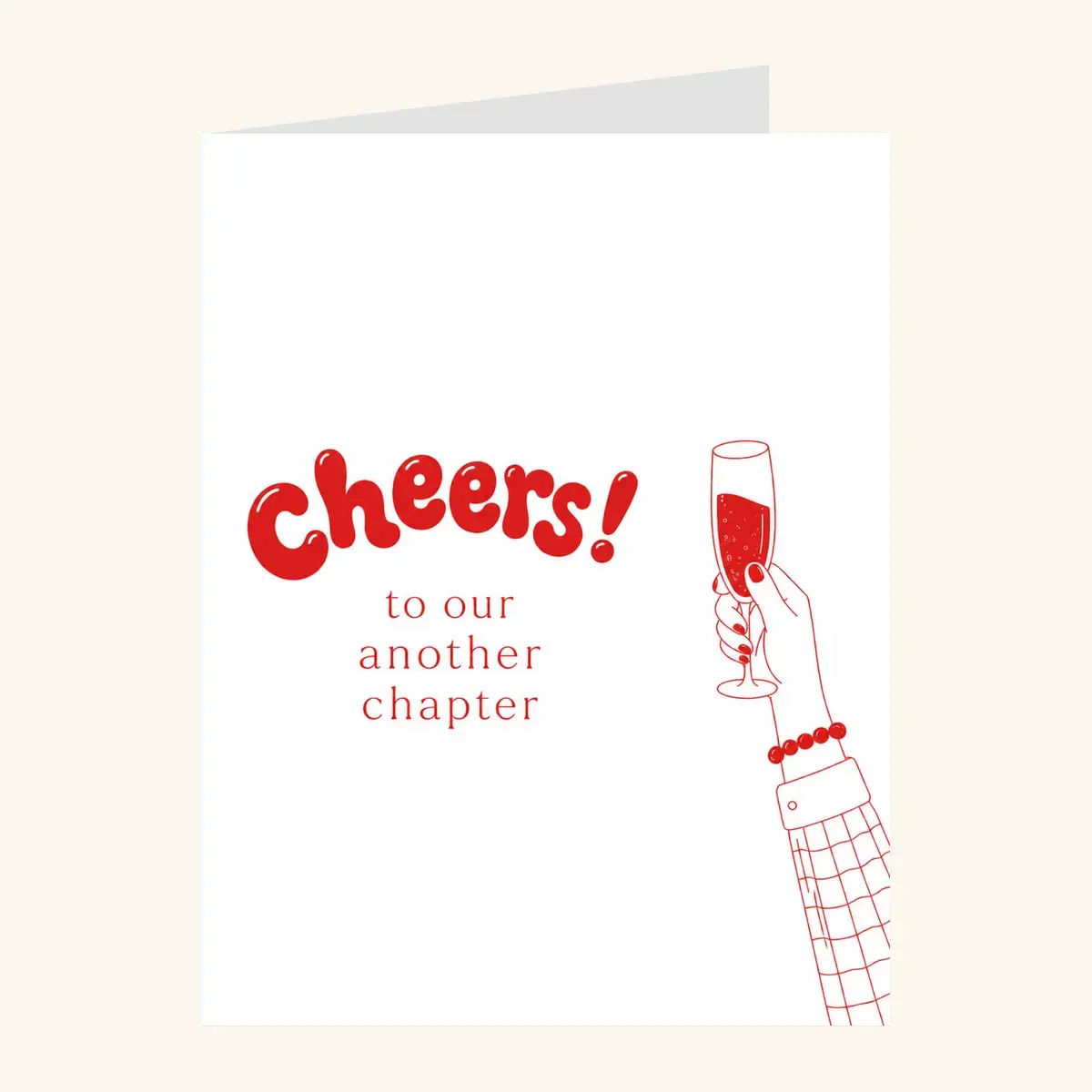 Cheers To Another Chapter — business card