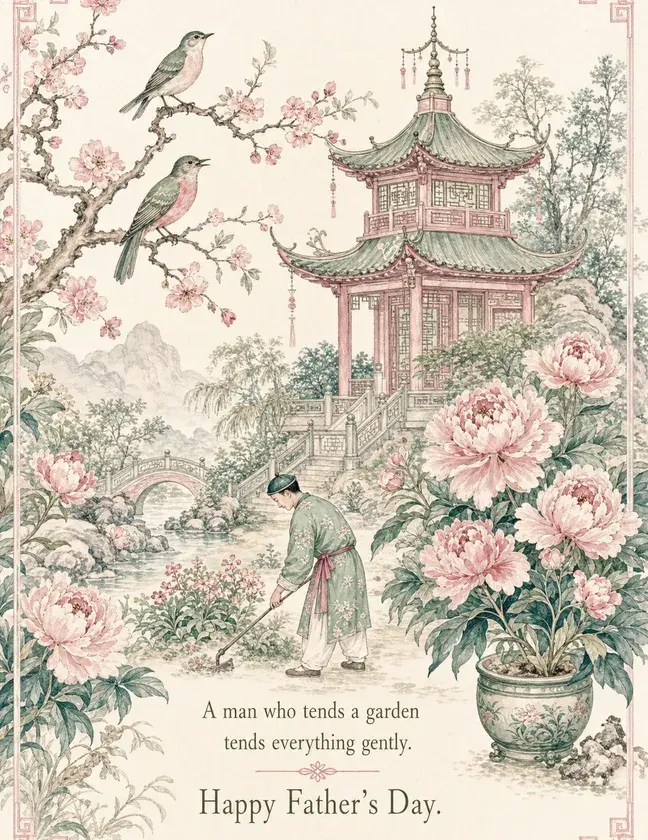 Chinoiserie Garden Father's Day