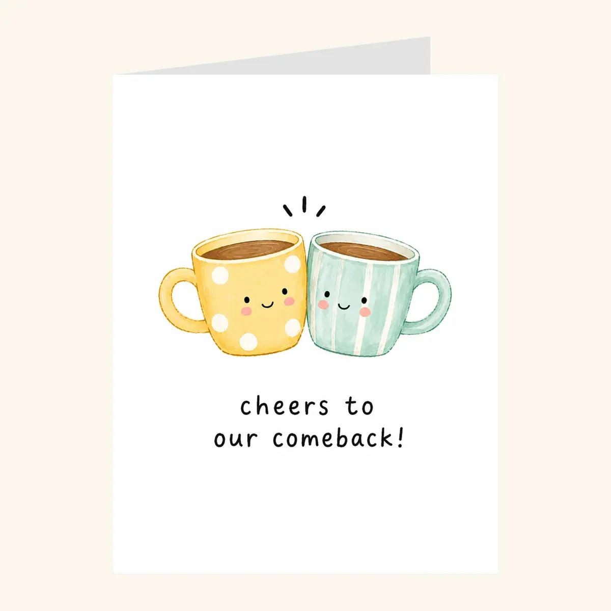 Coffee Cheers Comeback — business card