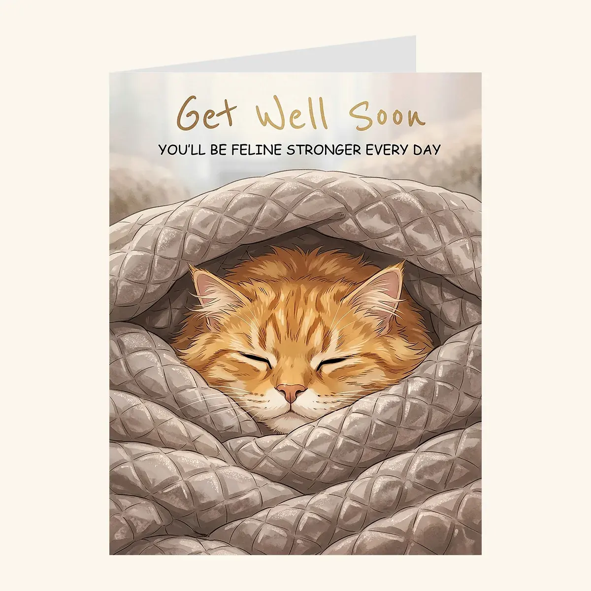 Cozy Cat Recovery — get well card
