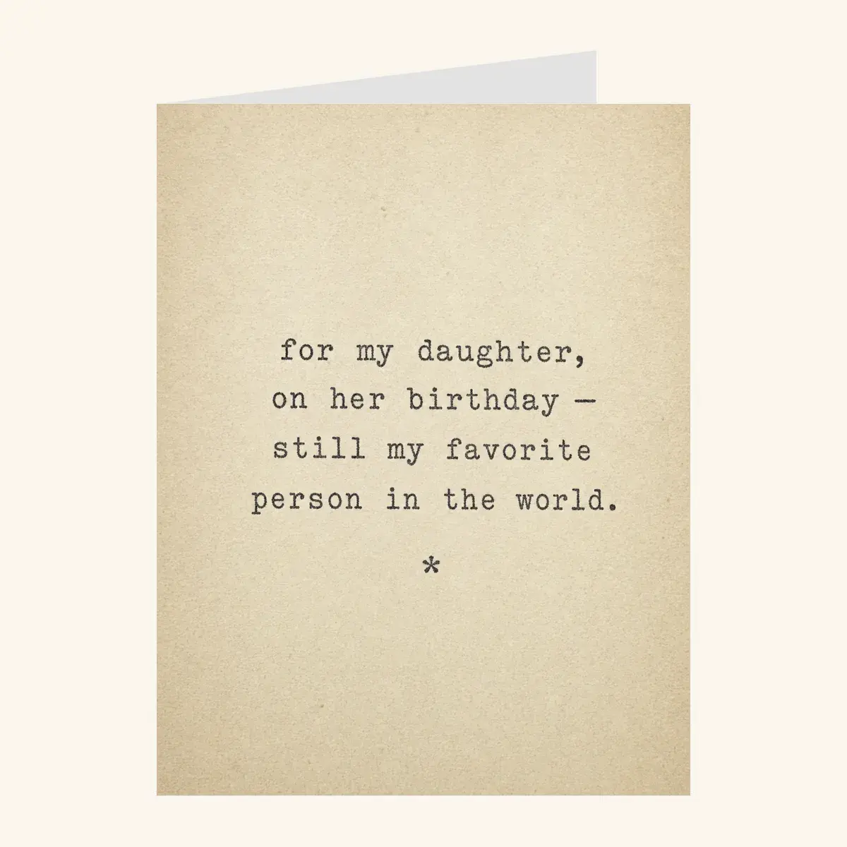 Favorite Person Daughter Birthday — birthday card