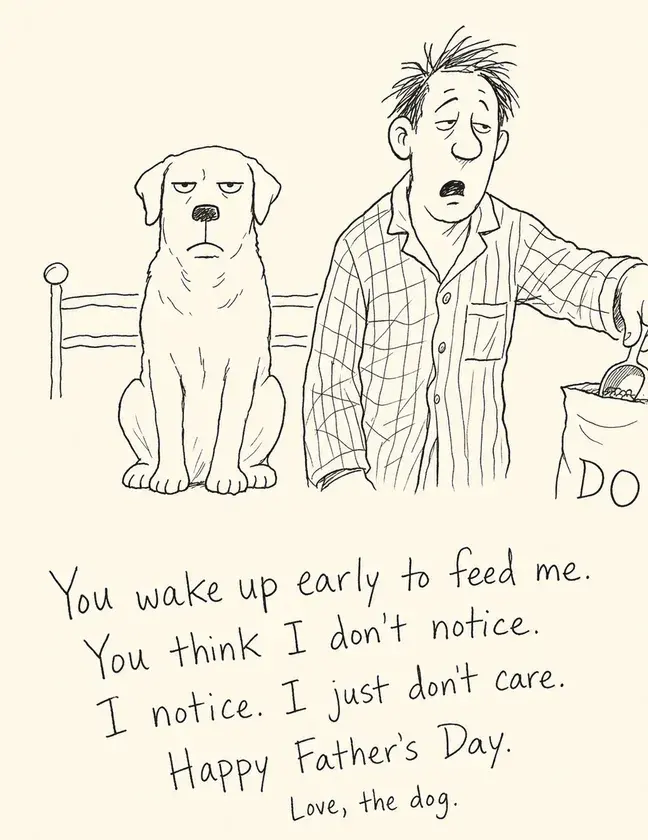 Deadpan Dog Father's Day