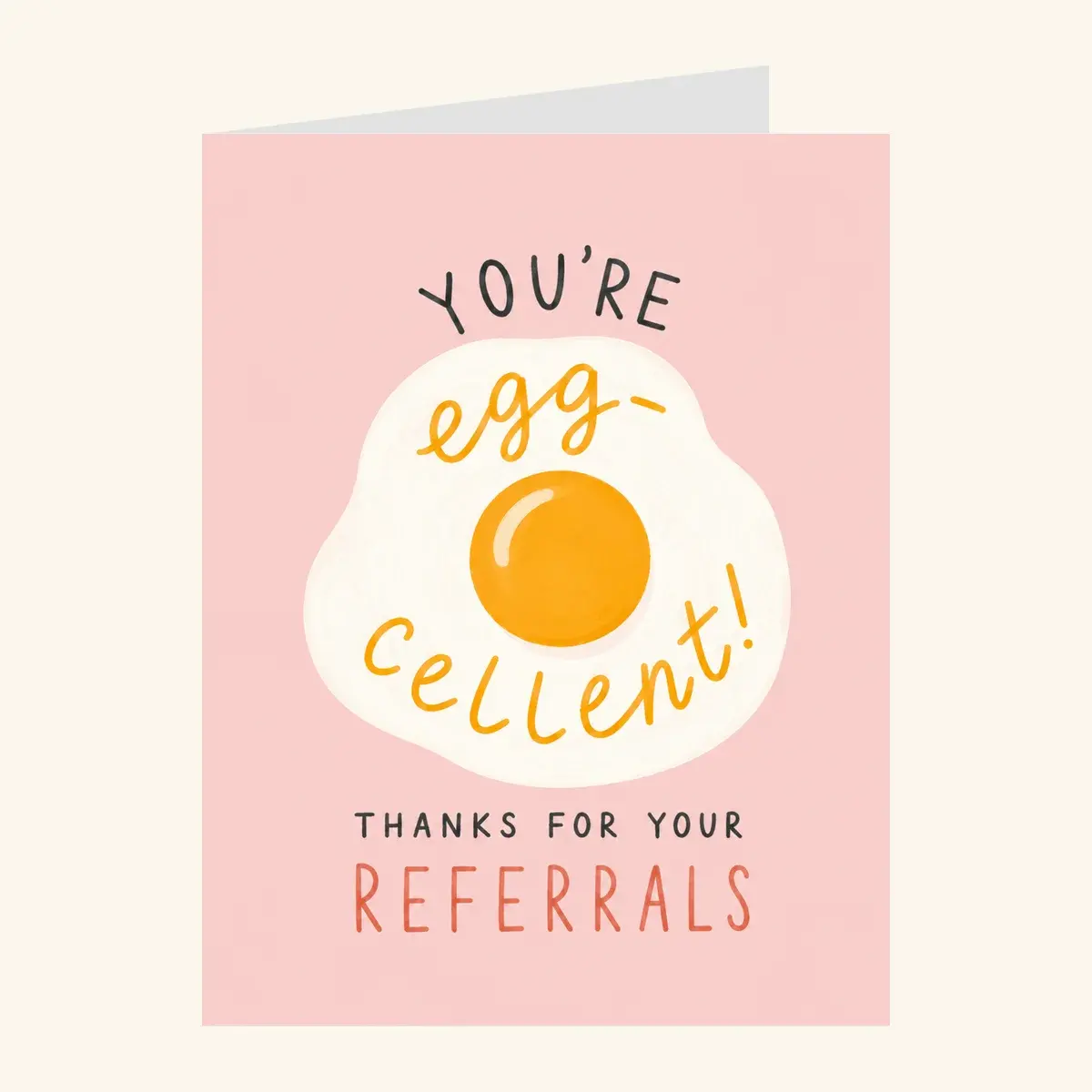 Egg-Cellent Referrals — business card