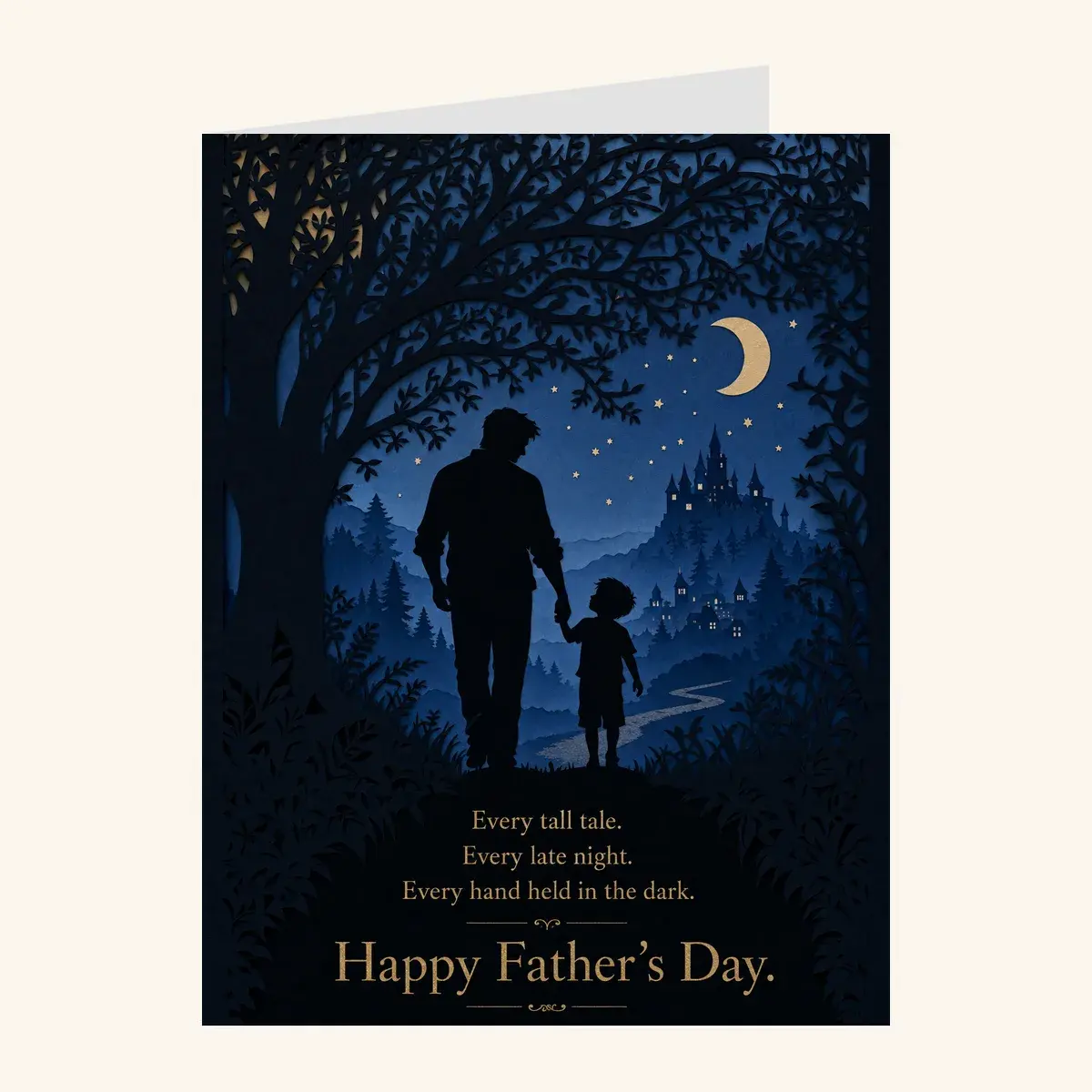 Hand in Hand Father's Day — father's day card