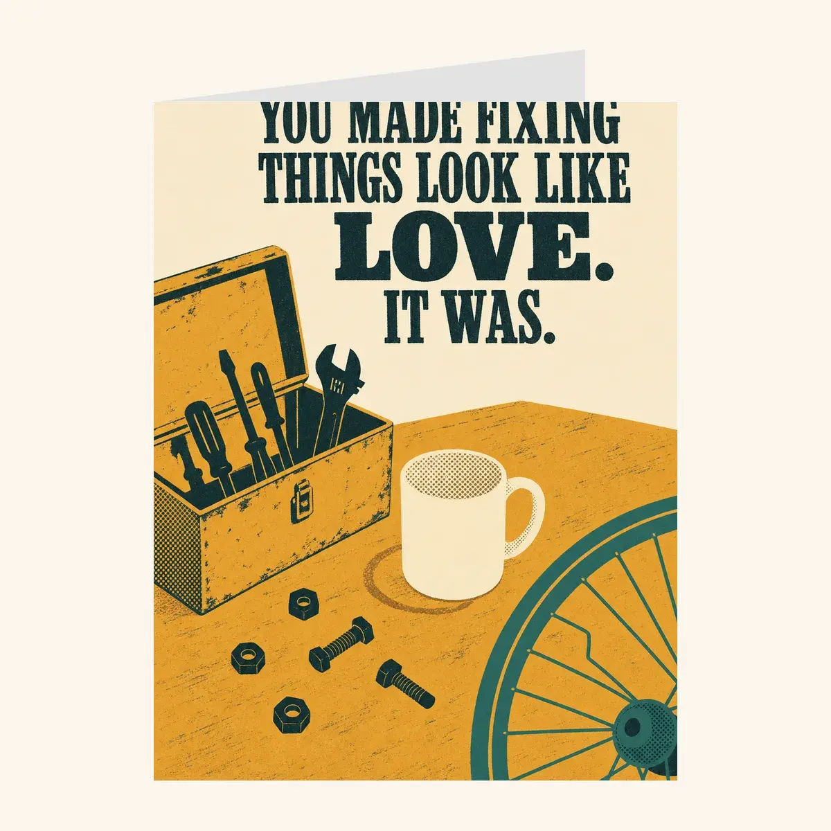 Fixing Things Father's Day — father's day card