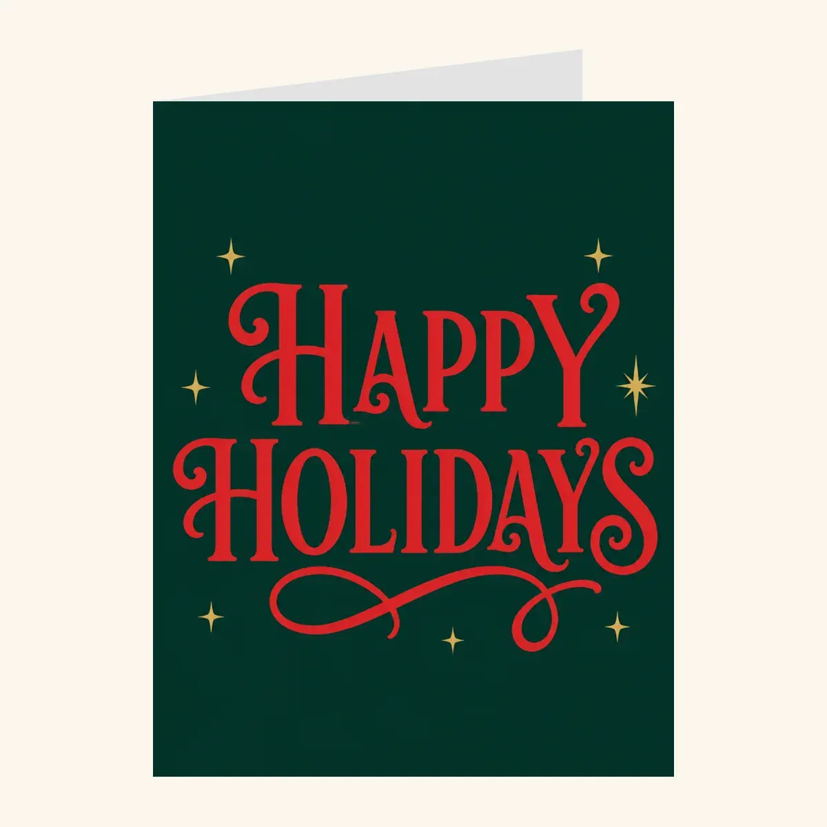 Festive Script Holiday — business card