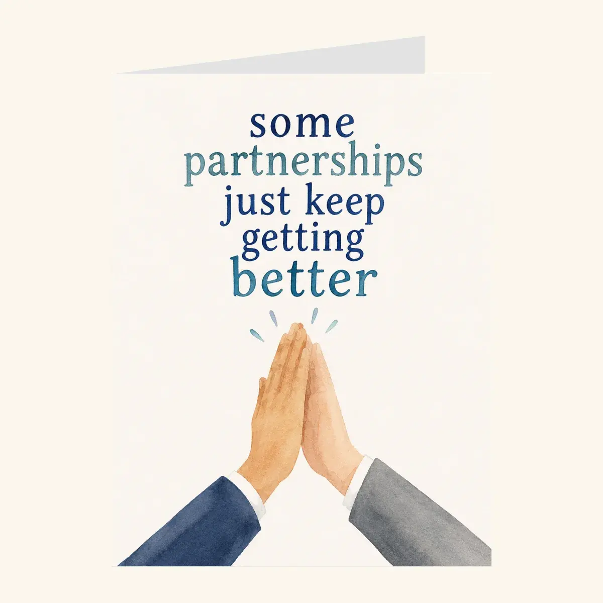 Getting Better High Five — business card