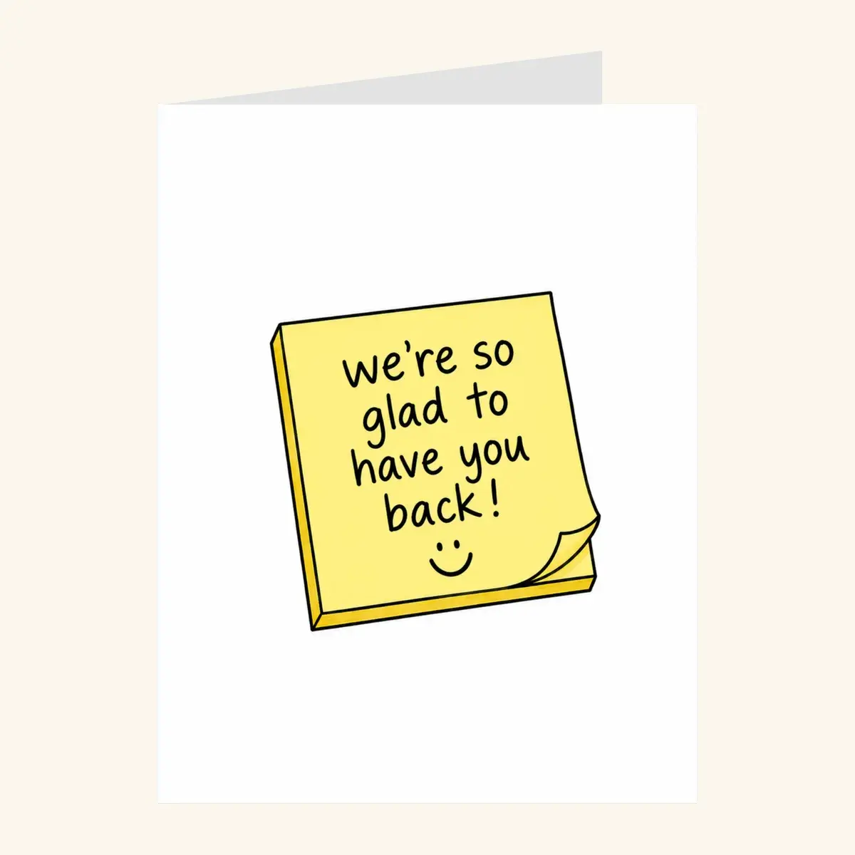 Glad Sticky Note — business card