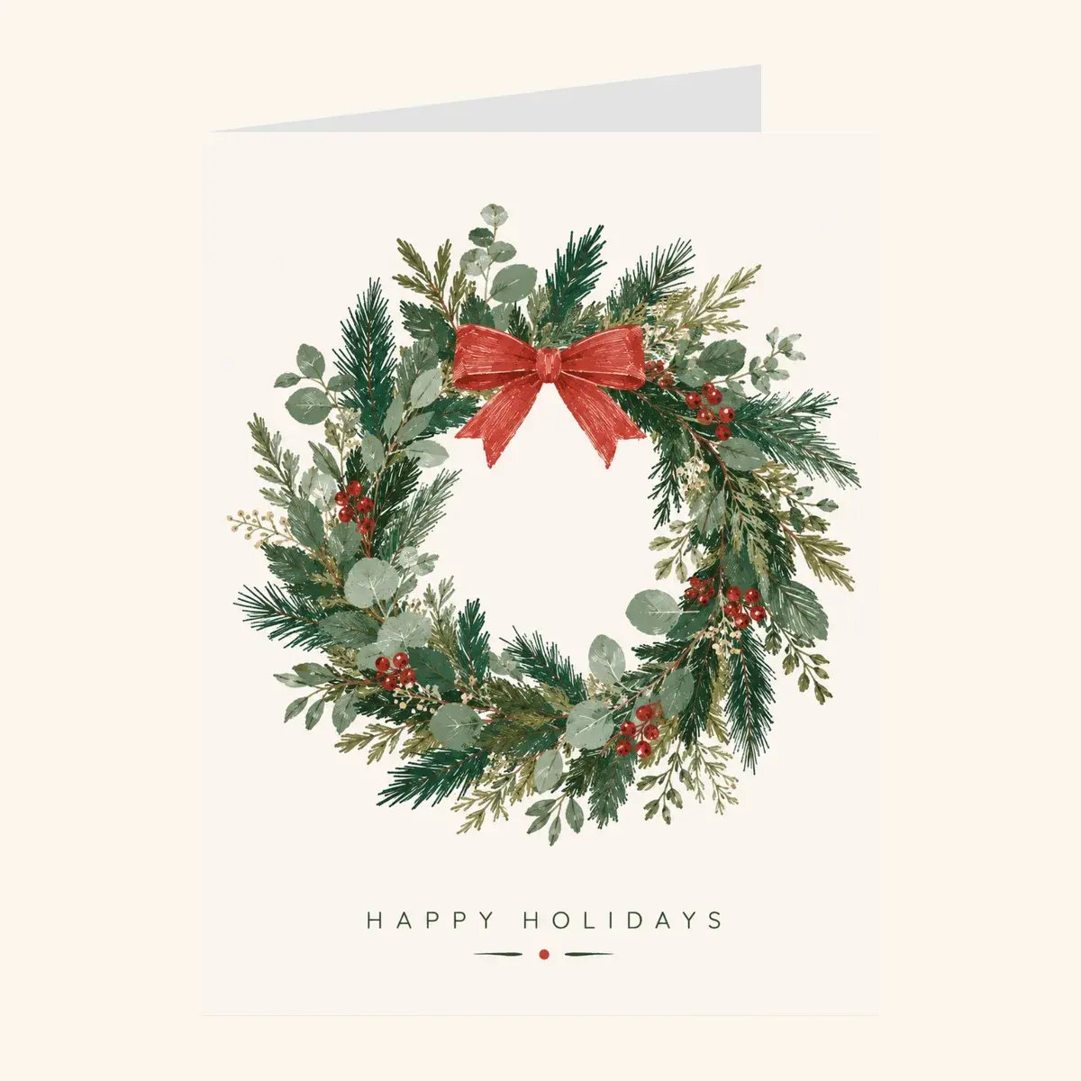 Holiday Wreath Bow — business card