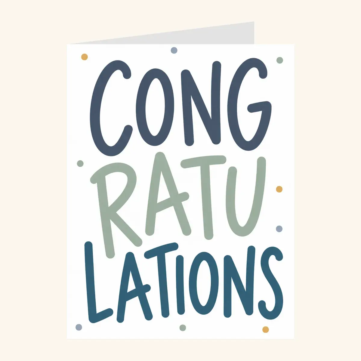 Jumbo Congratulations — business card