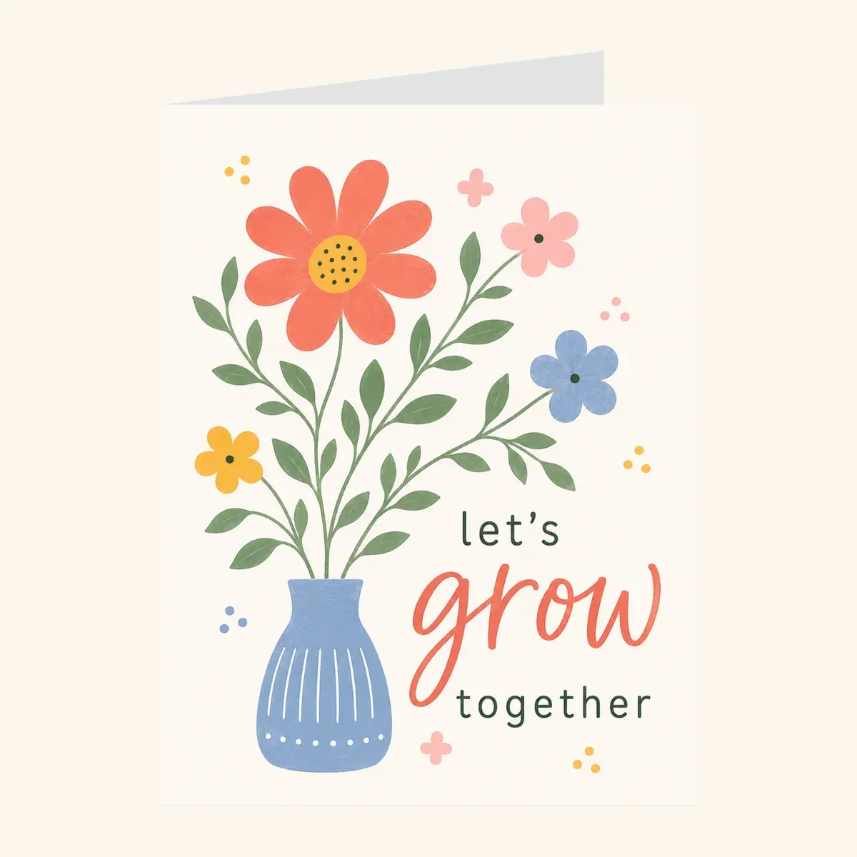 Let's Grow Together — business card