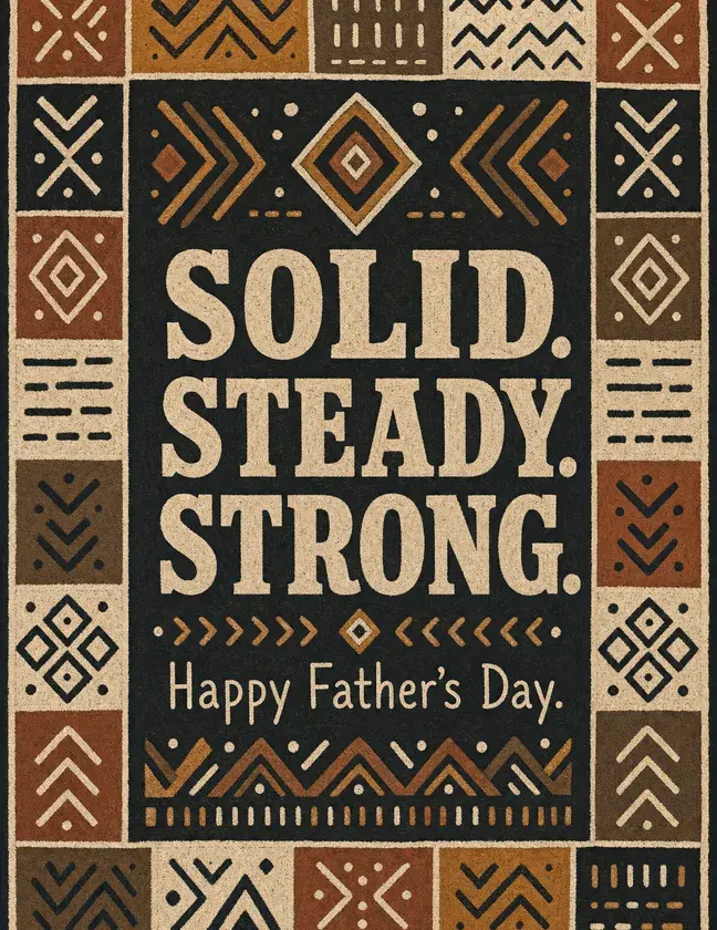 Mudcloth Geometric Father's Day