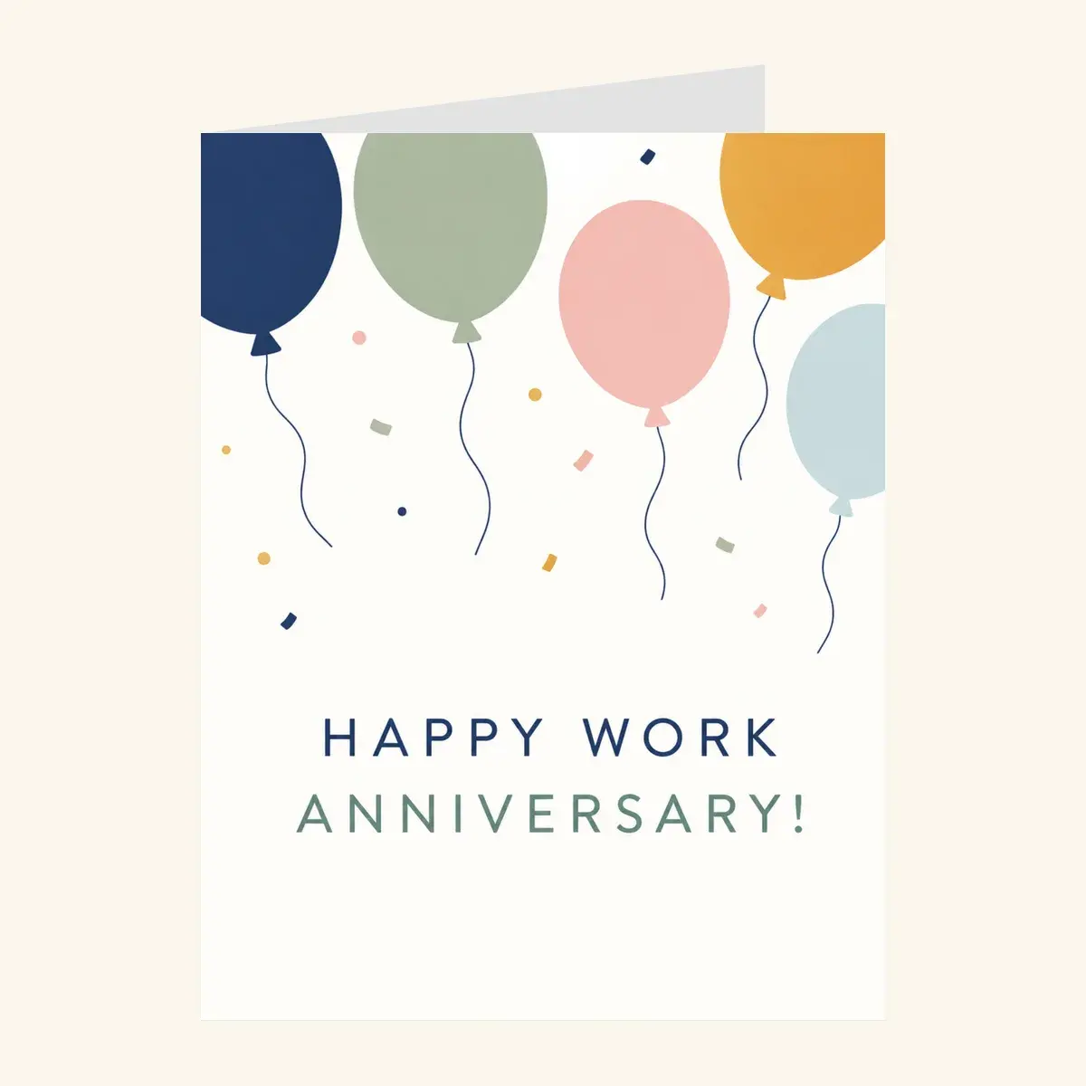 Muted Balloons Anniversary — business card