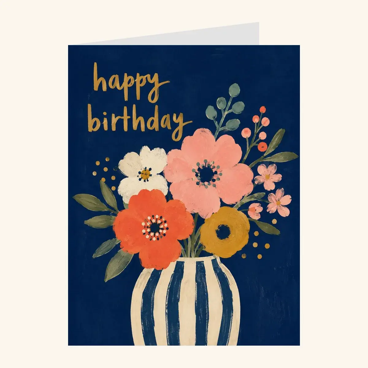 Navy Bouquet — business card