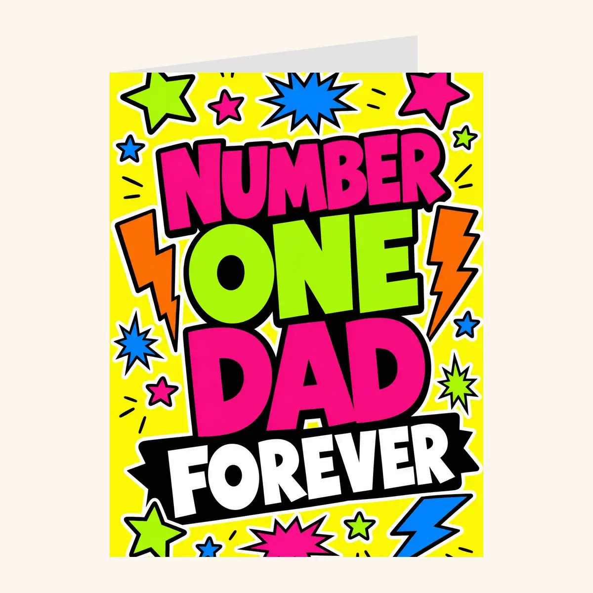 Number One Dad Forever — father's day card