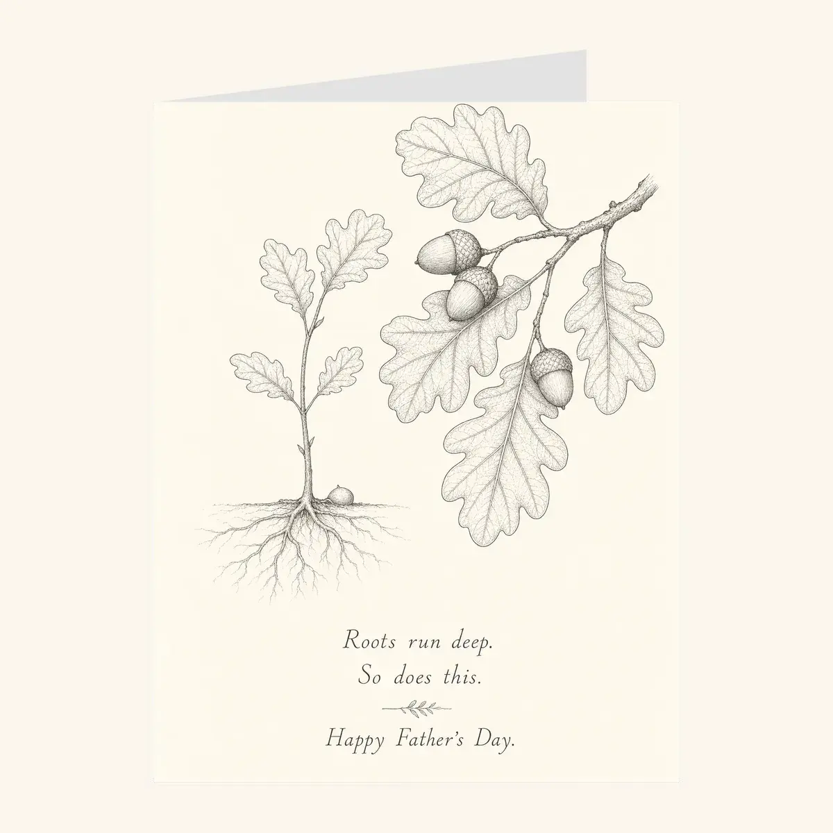 Oak Roots Father's Day — father's day card