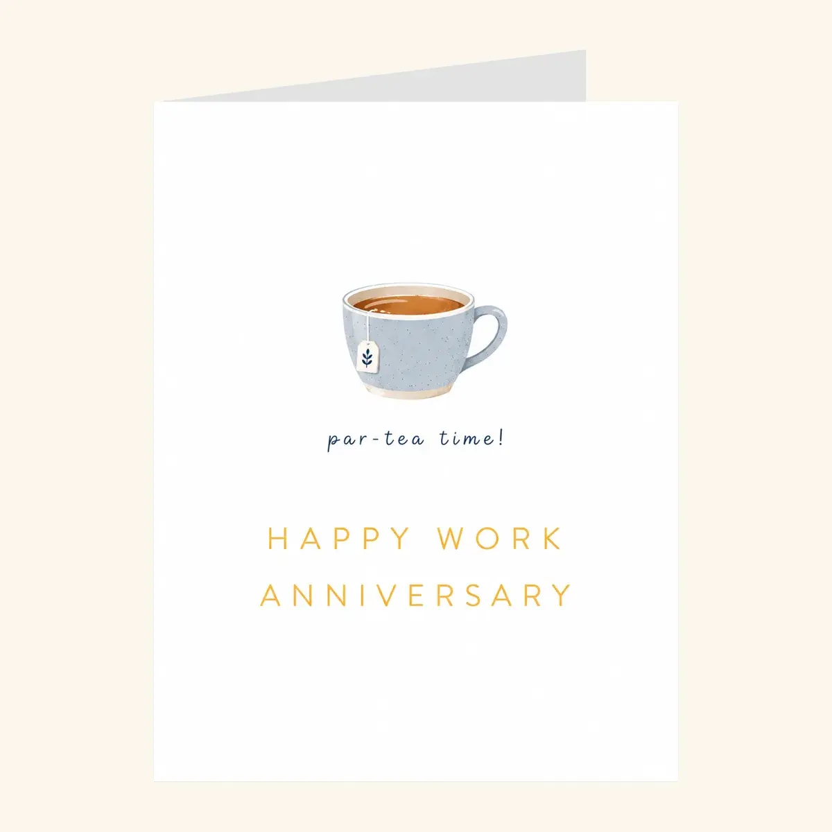 Par-Tea Workiversary — business card