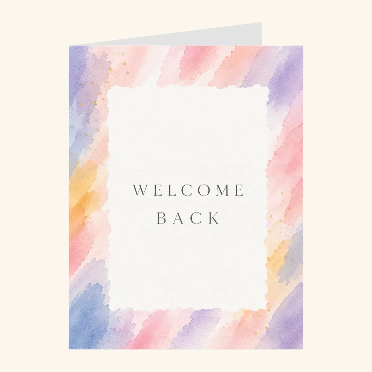 Pastel Watercolor Border — business card