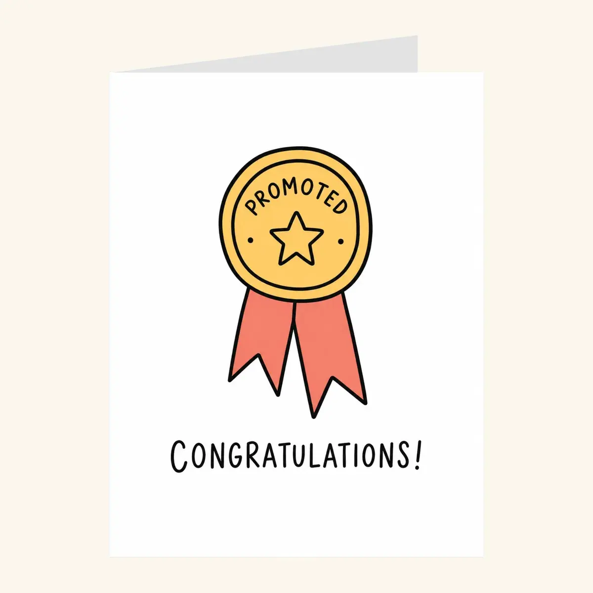 Promoted Gold Ribbon — business card