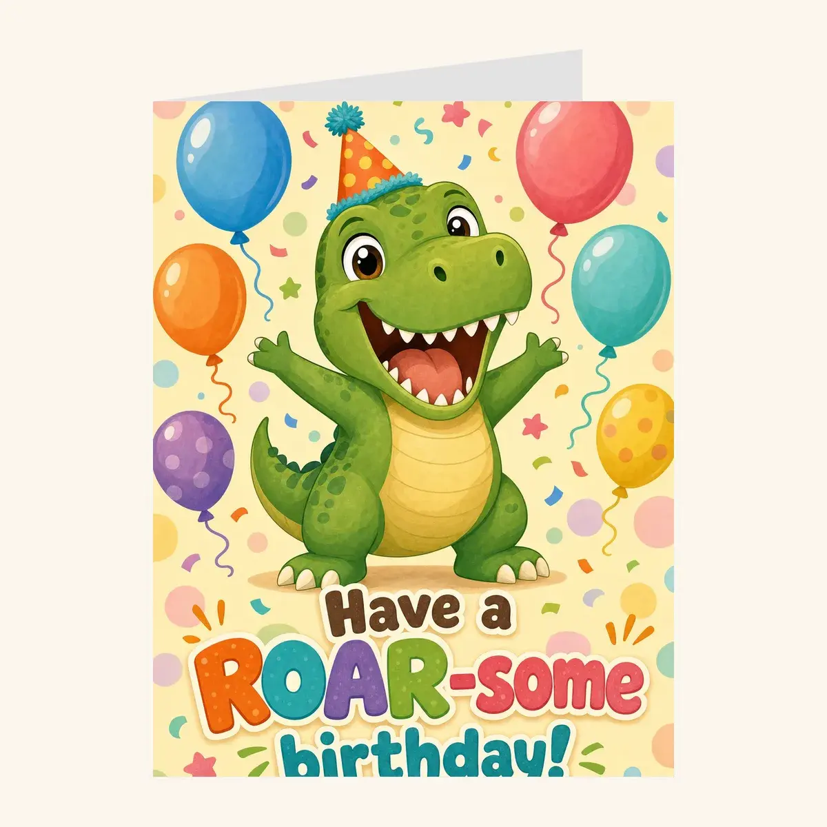 Roar-Some Dino Birthday — birthday card