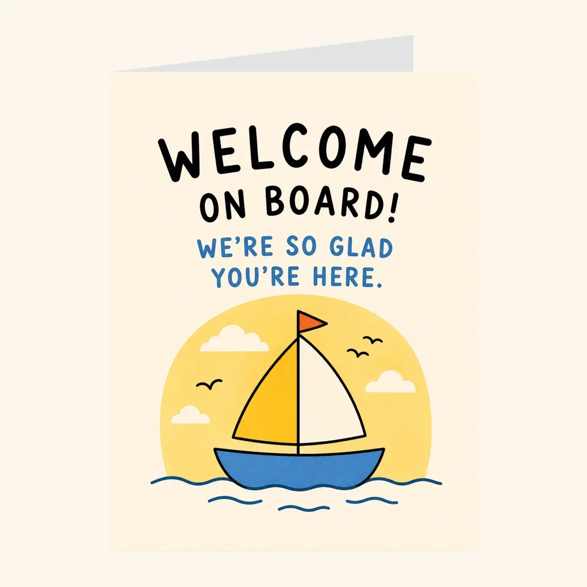 Sailboat Welcome — business card