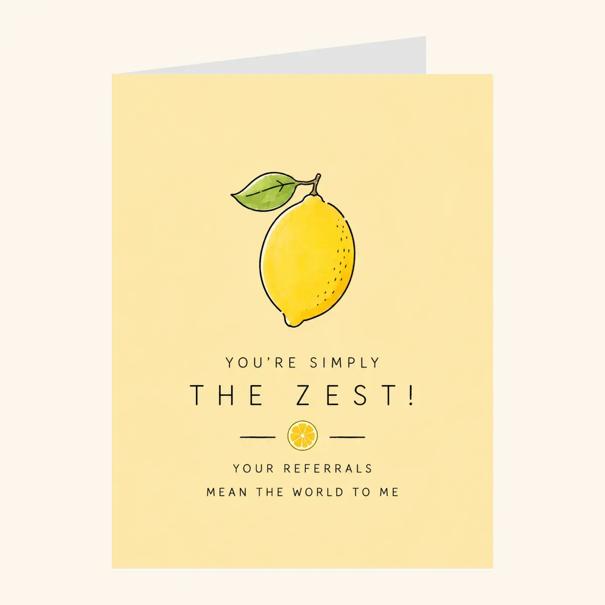 Simply the Zest — business card