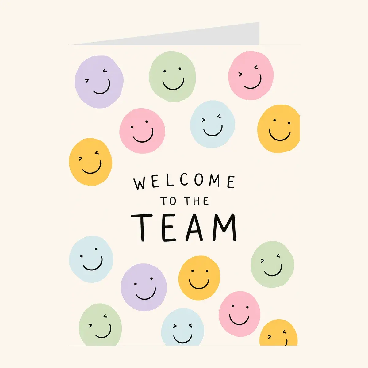 Smiley Welcome Dots — business card