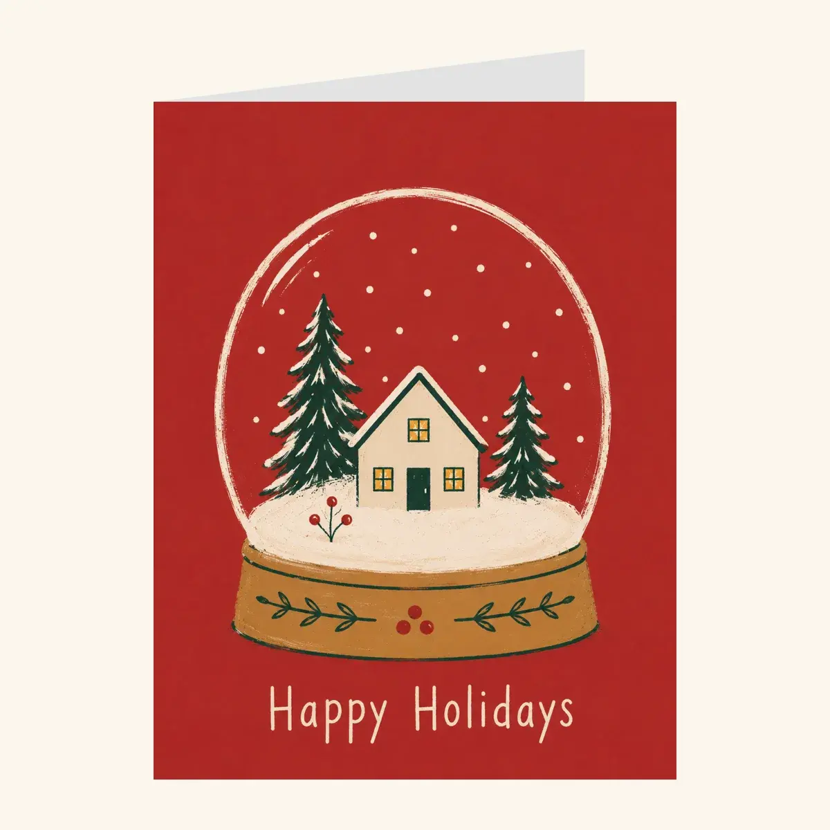 Snow Globe Holiday — business card