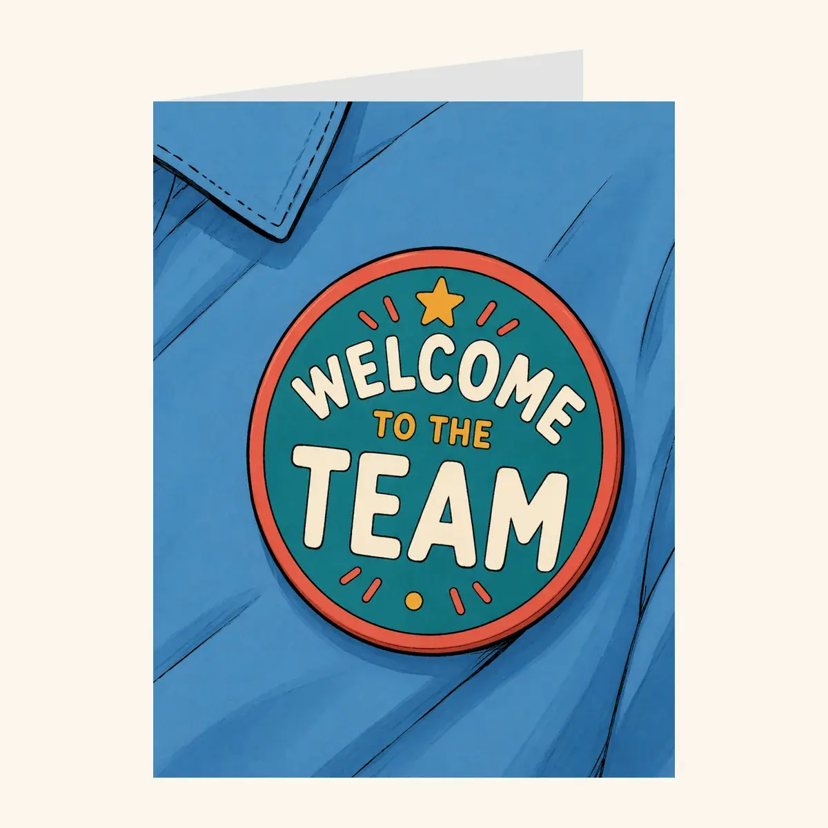 Team Badge Welcome — business card