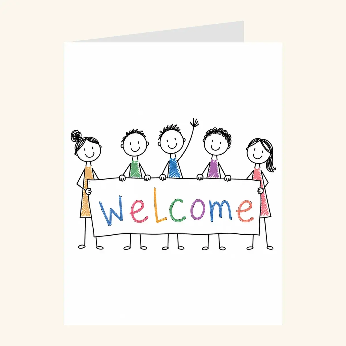 Team Welcome Banner — business card