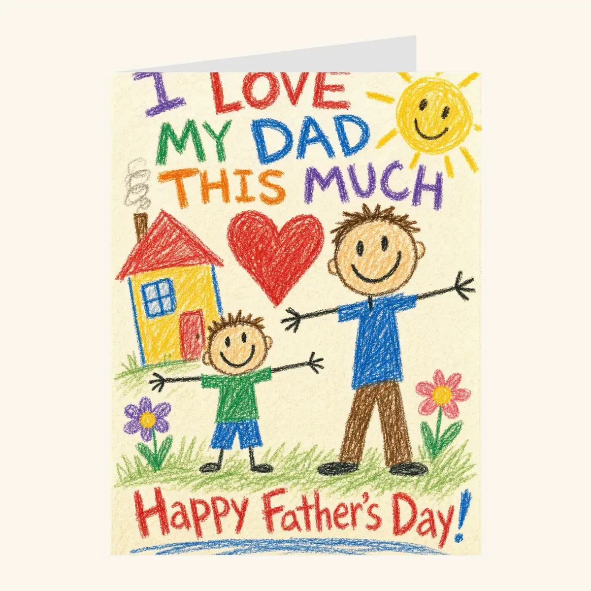 This Much Father's Day — father's day card