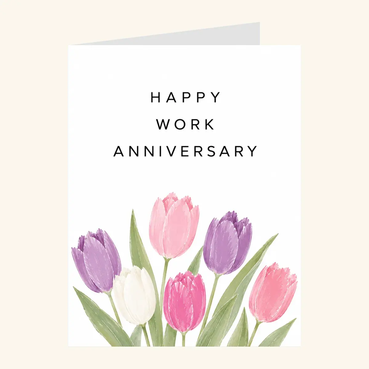 Tulip Work Anniversary — business card