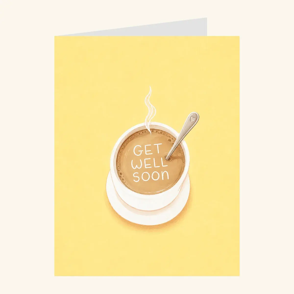 Warm Soup Wishes — get well card