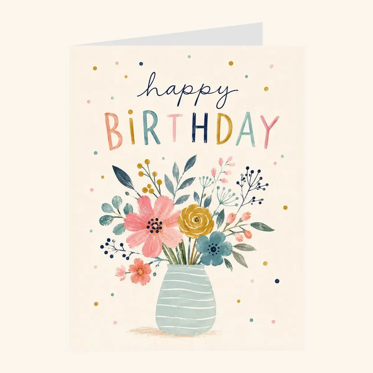 Watercolor Bouquet — business card