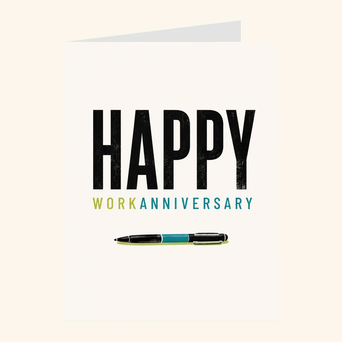 Work Anniversary Pen — business card