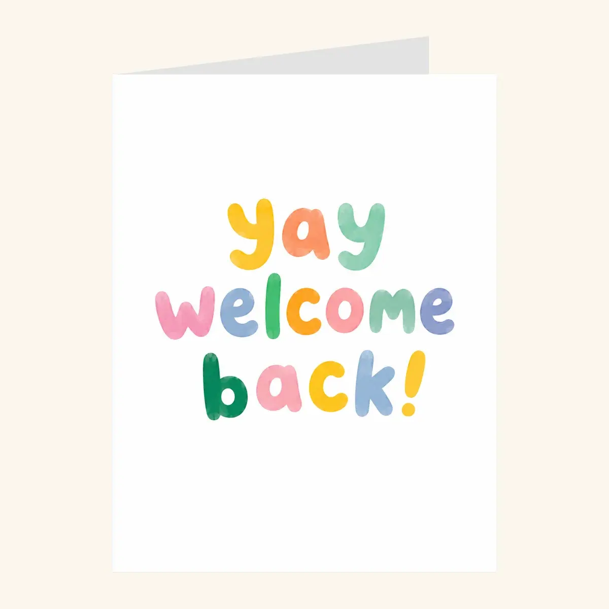 Yay Welcome Back — business card