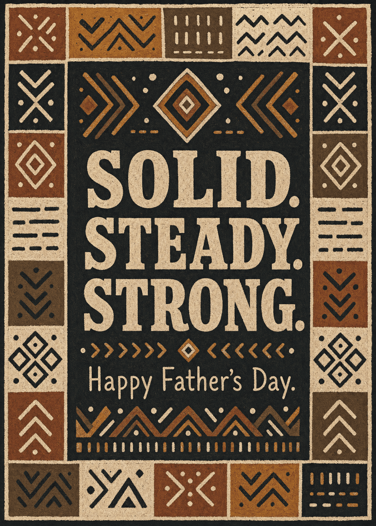 Mudcloth Geometric Father's Day