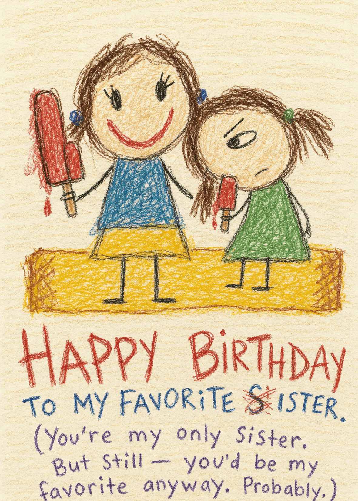 Popsicle Sister Birthday