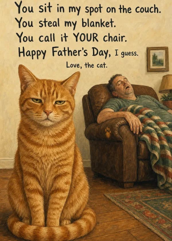 Aggrieved Cat Father's Day